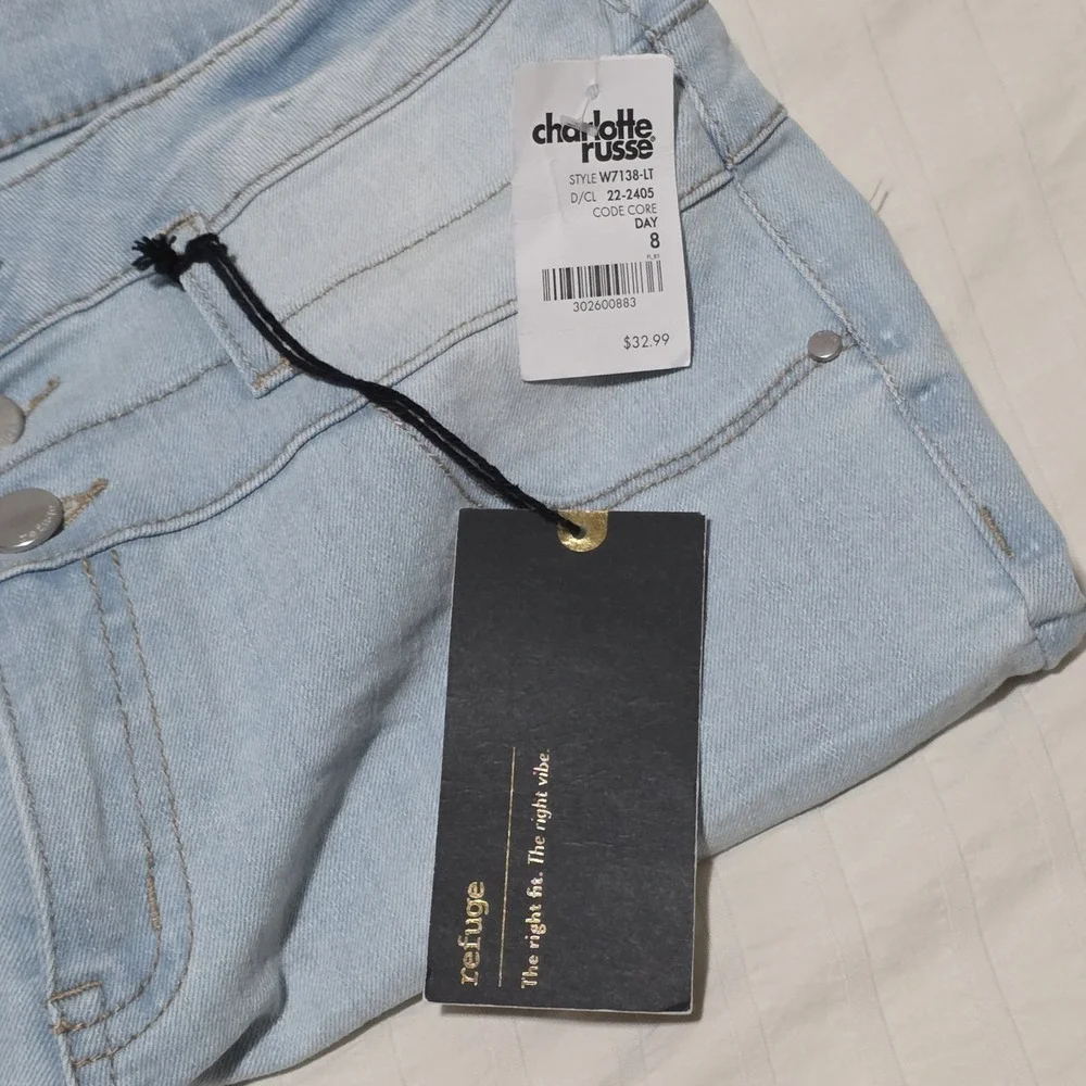 Refuge Skinny Jeans High Rise Women's Size 8 Stretch Light Wash‎ DENIM NWT